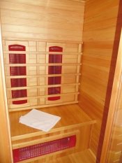 Sauna in Nelson Hostel Wooden Sauna in our Nelson Hostel