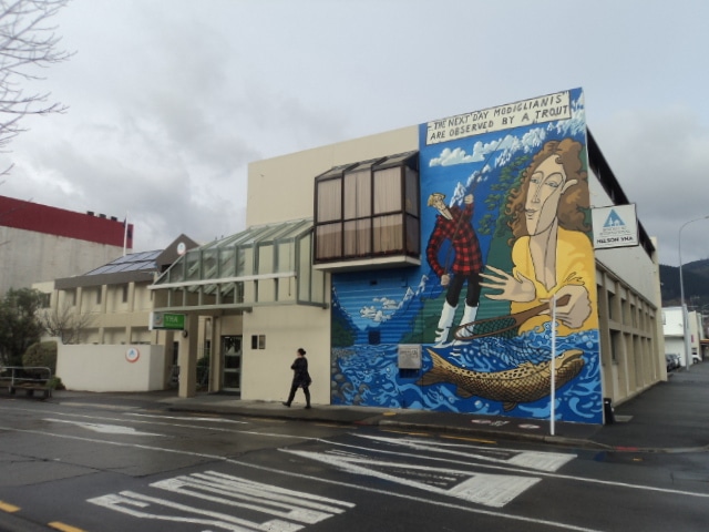 Exterior Mural on Nelson Accommodation