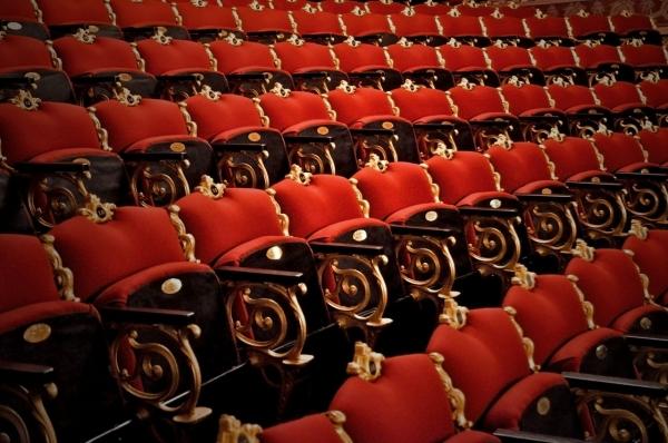 Beautifully restored chairs in The Theatre Royal Nelson