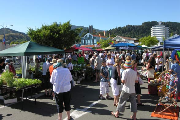 Nelson Backpackers close to Saturday Market
