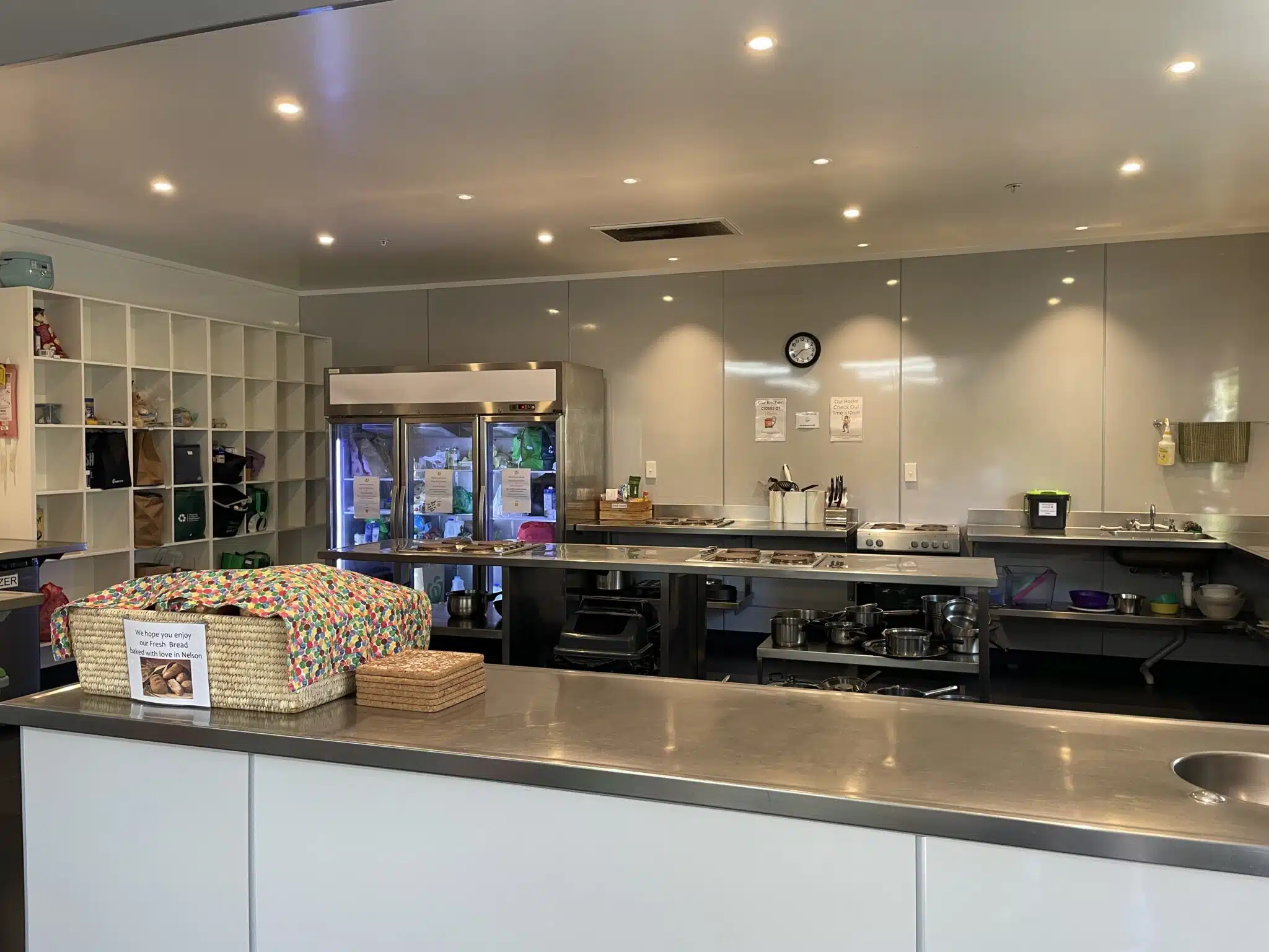 kitchen 3 Spacious, well-equipped hostel kitchen at Accents YHA Hostel Nelson, featuring modern appliances and ample counter space